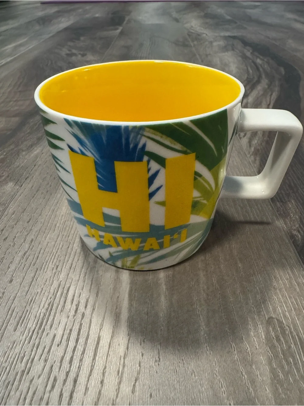Starbucks Been There Series HAWAII (HI) Yellow 14oz Coffee Mug 2018